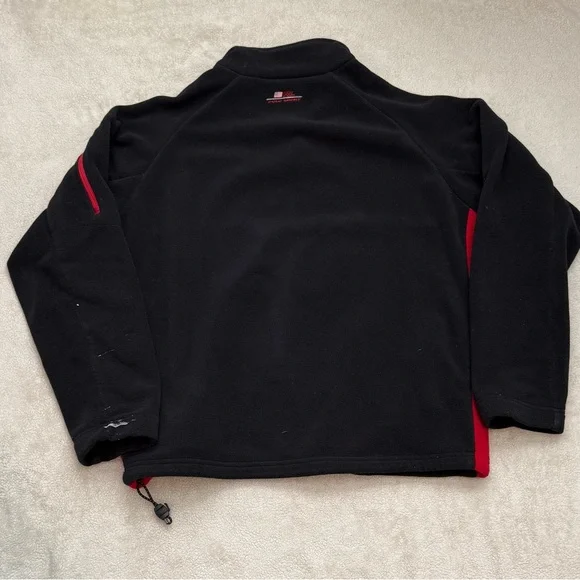 Ralph Lauren Polo Sport Red and Black Fleece Zip up - Picture 4 of 7